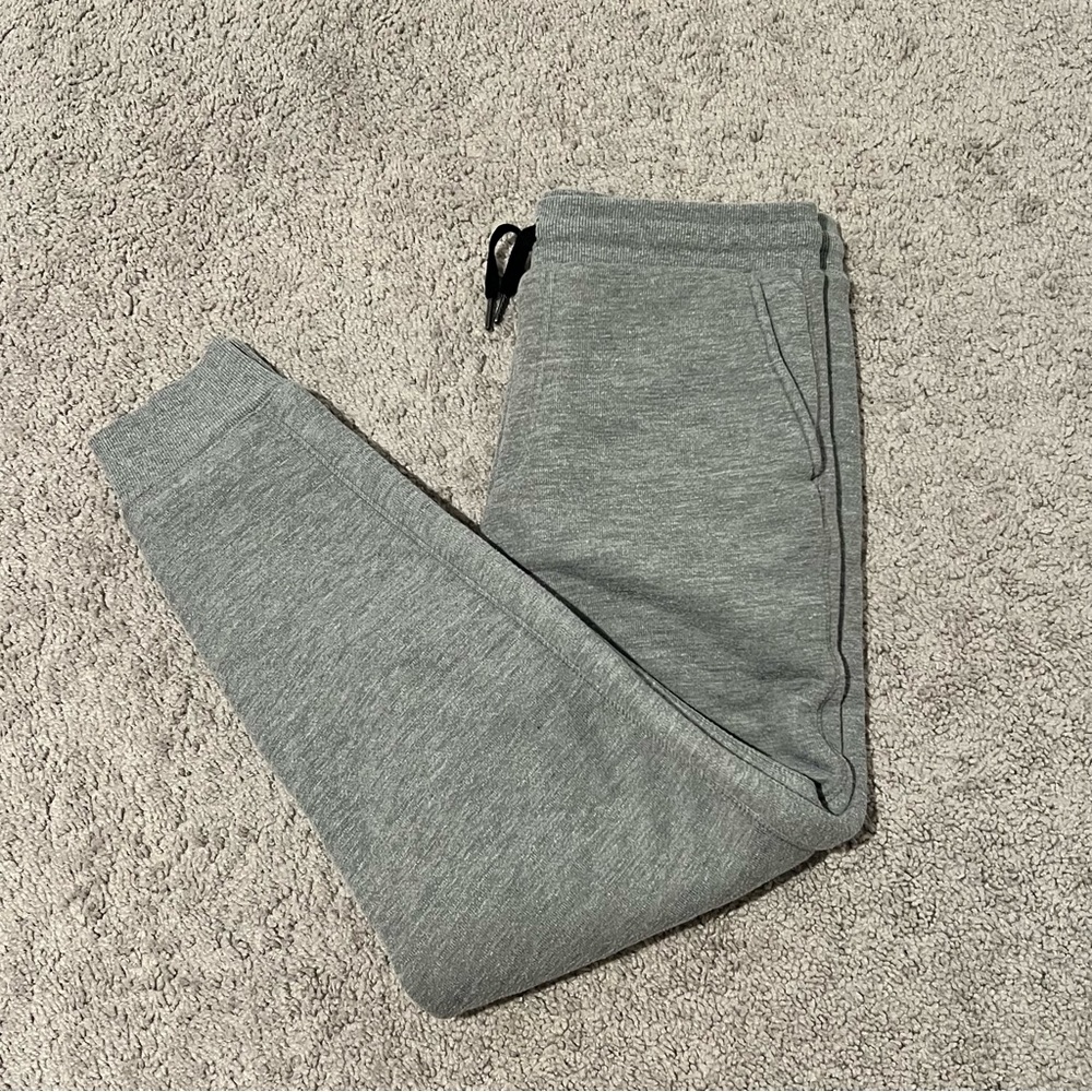 Gray Sherpa-lined Joggers